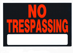 No Trespassing 